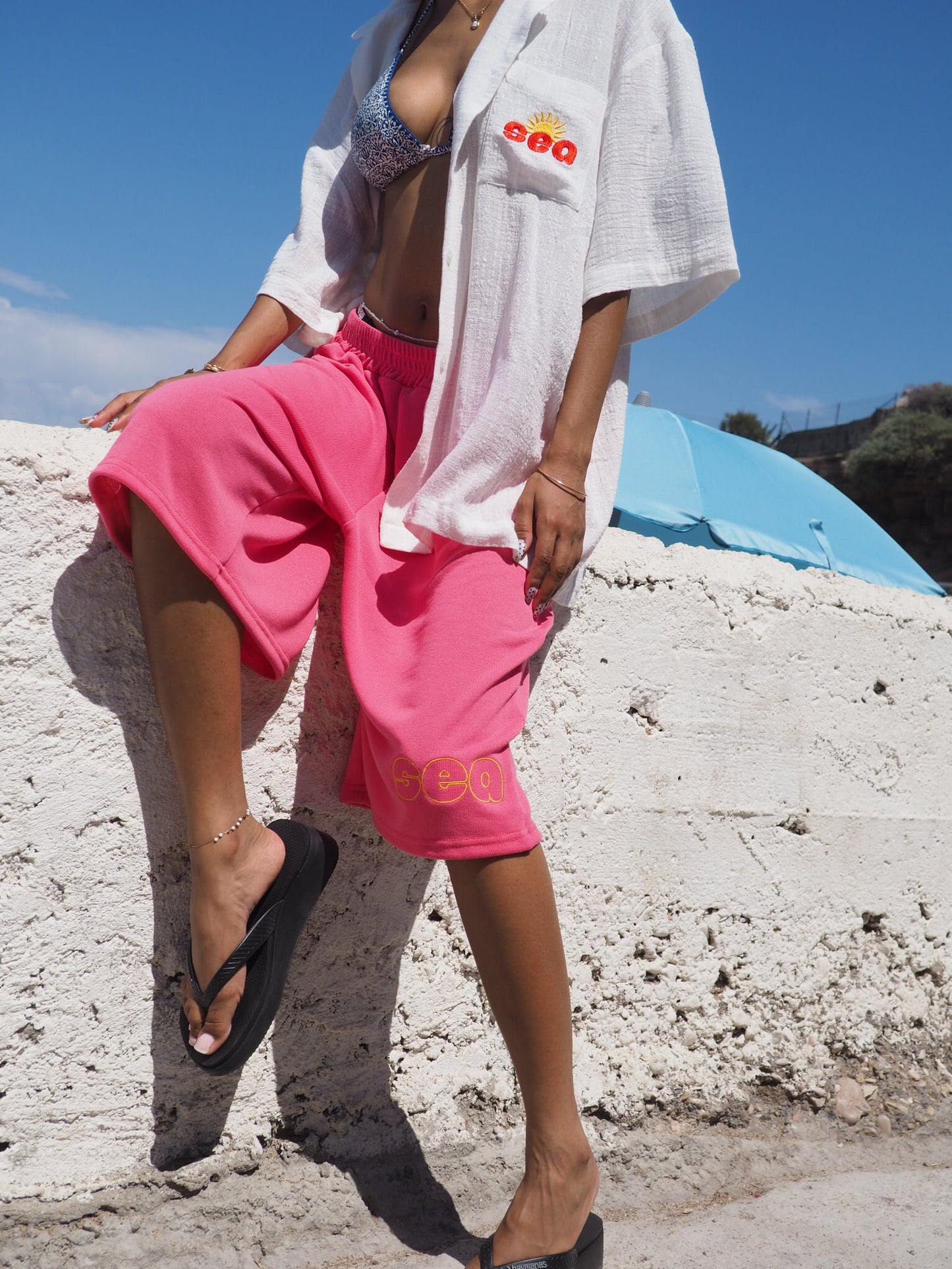 Long Short SPORTY Rose pétale