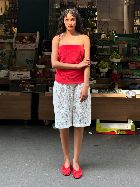 Long Short dentelle VEDRÀ Blanc Virgin