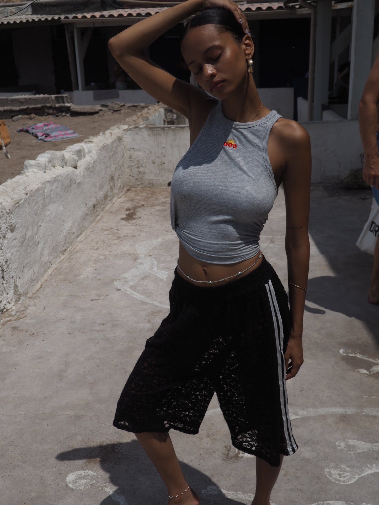 Long Short dentelle VEDRÀ Black Sporty